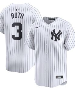Babe Ruth New York Yankees Nike Home Limited Player Jersey - White