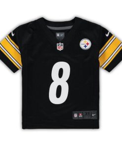 Alternative view of Kenny Pickett Pittsburgh Steelers Nike Toddler Game Jersey - Black