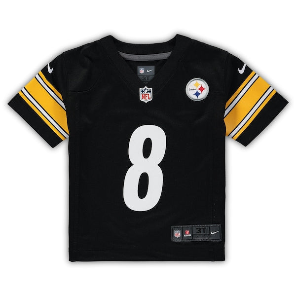 Kenny Pickett Pittsburgh Steelers Nike Toddler Game Jersey - Black - Image 2