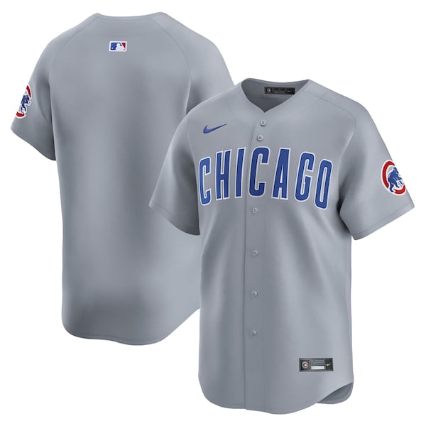 Chicago Cubs Nike Road Limited Jersey?ยจC Gray