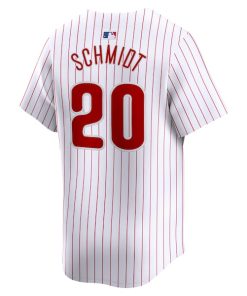 Alternative view of Mike Schmidt Philadelphia Phillies Nike Home Limited Player Jersey - White
