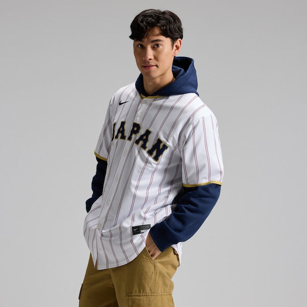 Japan Baseball Nike 2026 World Baseball Classic Home Stadium Jersey - White/Navy - Image 2