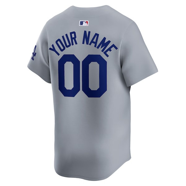 Los Angeles Dodgers Nike Away Limited Custom Jersey - Gray - Image 3
