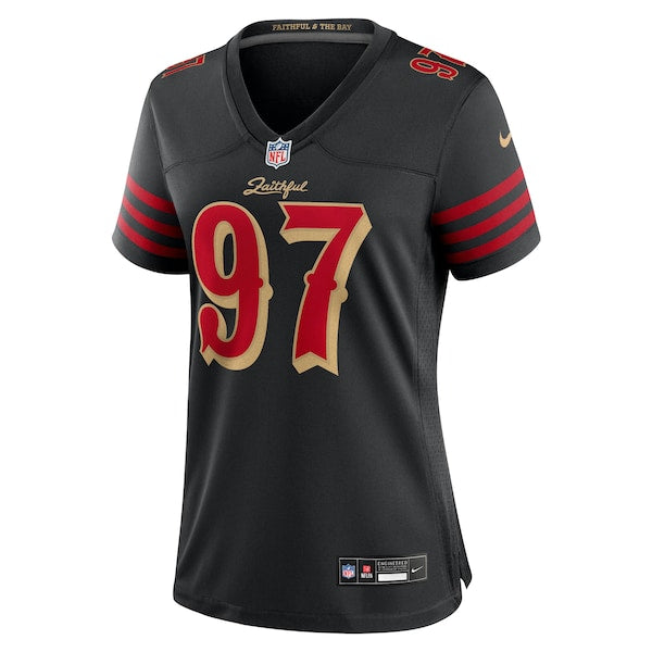 Nick Bosa San Francisco 49ers Nike Women's 2025 Rivalries Collection Game Jersey - Black - Image 2