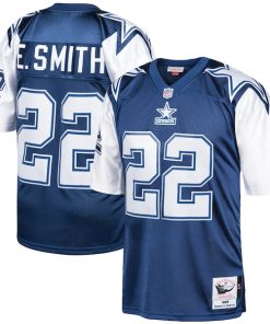 Emmitt Smith Dallas Cowboys 1995 Authentic Throwback Retired Player Jersey - Navy