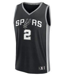 Alternative view of Dylan Harper San Antonio Spurs  Youth 2025 NBA Draft First Round Pick Fast Break Replica Jersey - Icon Edition - Black