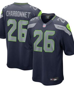 Zach Charbonnet Seattle Seahawks Nike  Game Jersey -  College Navy