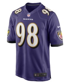 Alternative view of Travis Jones Baltimore Ravens Nike Player Game Jersey - Purple
