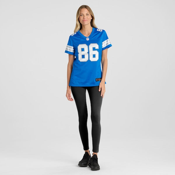 Malik Taylor Detroit Lions Nike Women's Team Game Jersey - Blue - Image 4