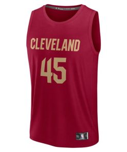 Alternative view of Donovan Mitchell Cleveland Cavaliers  Fast Break Replica Player Jersey - Icon Edition - Wine
