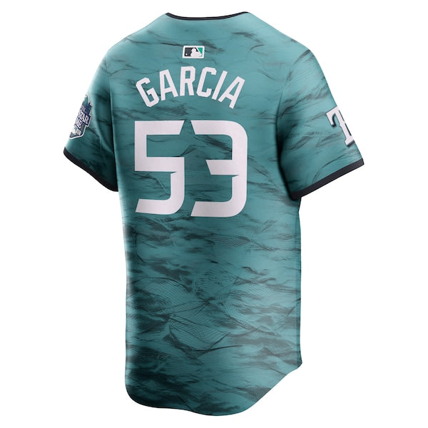 Adolis Garcia American League Nike 2023 MLB All-Star Game Limited Player Jersey - Teal - Image 3