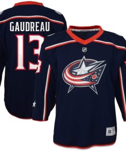 Johnny Gaudreau Columbus Blue Jackets Youth Replica Player Jersey - Navy