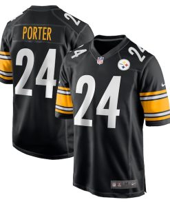 Joey Porter Jr. Pittsburgh Steelers Nike 2023 NFL Draft Pick Game Jersey - Black