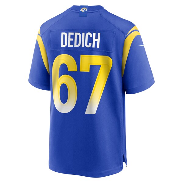 Justin Dedich Los Angeles Rams Nike Game Jersey - Royal - Image 3