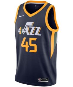Alternative view of Donovan Mitchell Utah Jazz Nike 2020/21 Swingman Jersey - Navy - Icon Edition