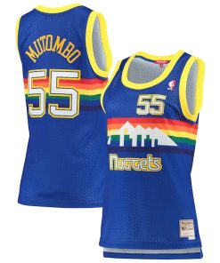 Dikembe Mutombo Denver Nuggets Women's 1991/92 Hardwood Classics Swingman Jersey - Royal