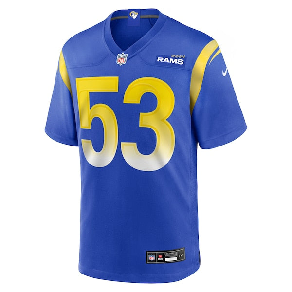 Nate Landman Los Angeles Rams Nike Team Game Jersey - Royal - Image 2