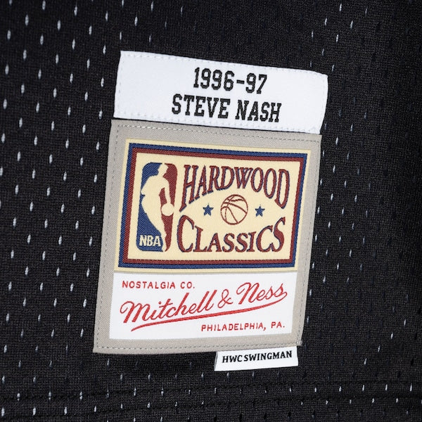 Steve Nash Phoenix Suns Hardwood Classics 1996/97 Split Swingman Jersey - Purple/Black - Image 5
