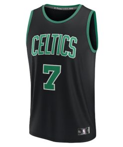 Alternative view of Jaylen Brown Boston Celtics  Youth Fast Break Replica Player Jersey - Statement Edition - Black
