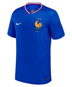 Alternative view of France National Team Nike Youth 2024 Home Replica Blank Jersey - Blue