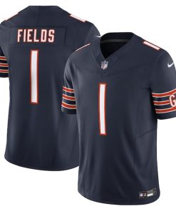 Justin Fields Chicago Bears Nike Vapor F.U.S.E. Limited Jersey - Navy/Orange/White