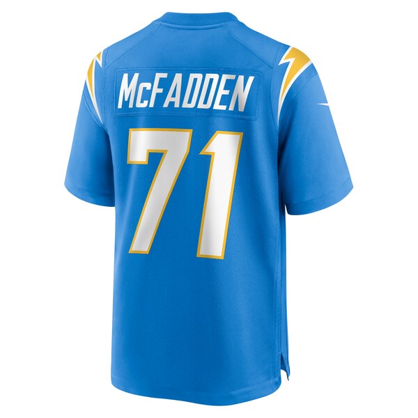 Jordan McFadden Los Angeles Chargers Nike Team Game Jersey - Powder Blue - Image 3