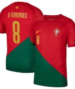Bruno Fernandes Portugal National Team Nike 2022/23 Home Vapor Match Authentic Player Jersey - Red