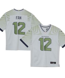 12s Seattle Seahawks Nike Toddler 2025 Rivalries Collection Game Jersey - Wolf Gray