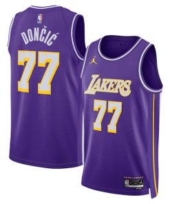 Luka Don?i? Los Angeles Lakers Jordan Brand Unisex  Swingman Jersey - Statement Edition - Purple
