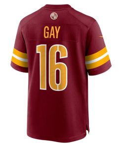 Alternative view of Matt Gay Washington Commanders Nike Team Game Jersey -  Burgundy