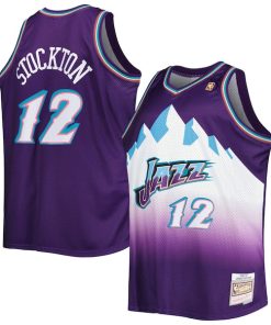 John Stockton Utah Jazz Big & Tall Hardwood Classics 1996/97 Swingman Jersey - Purple