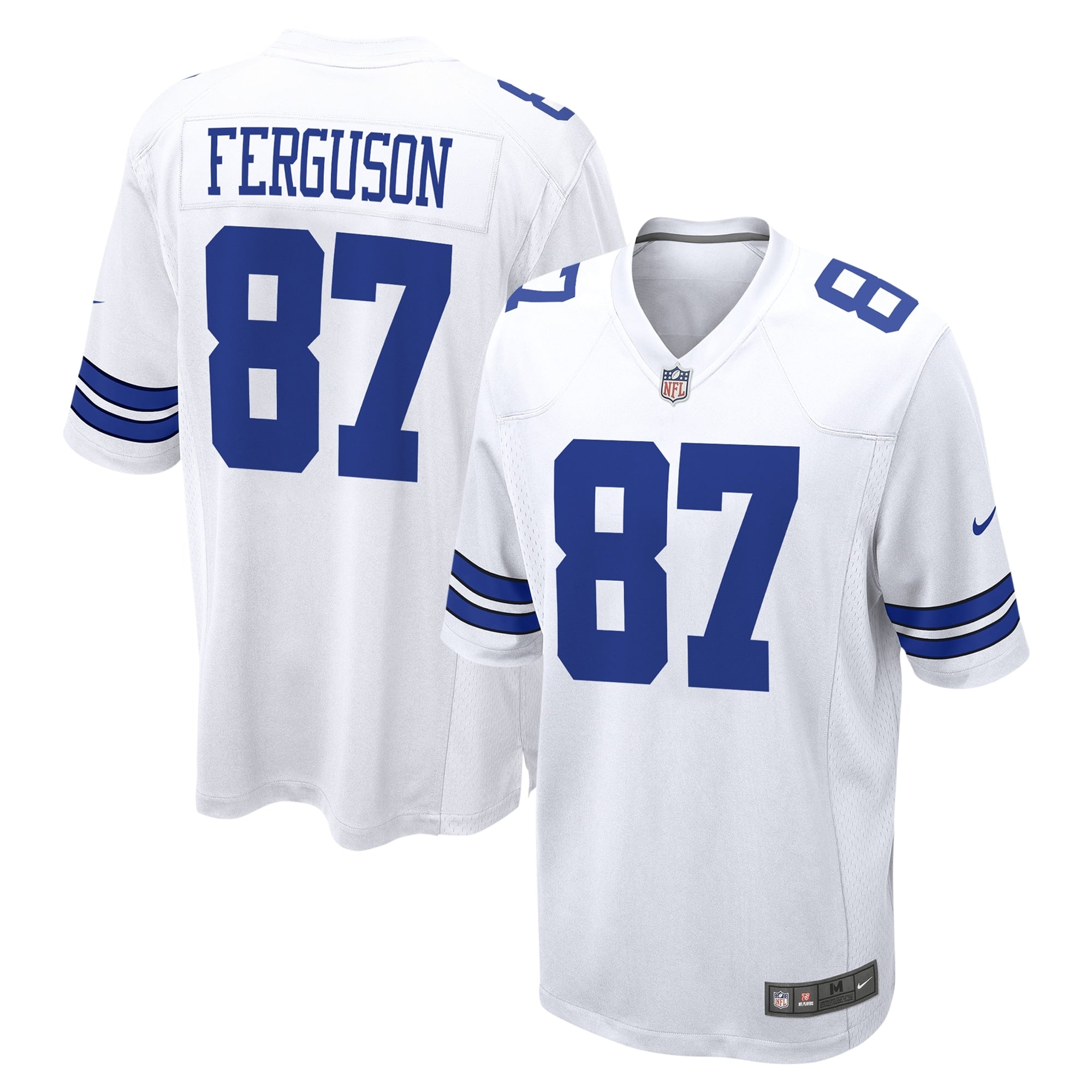 Jake Ferguson Dallas Cowboys Nike Game Jersey - Navy/White - Image 6