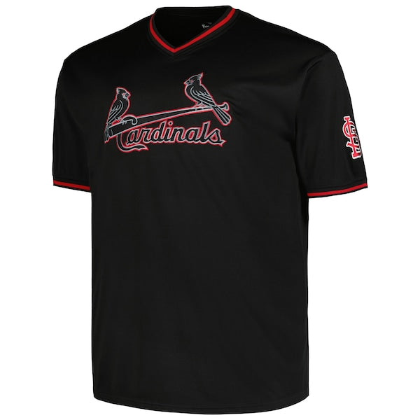 St. Louis Cardinals Profile Big & Tall Pop Fashion Jersey - Black - Image 2