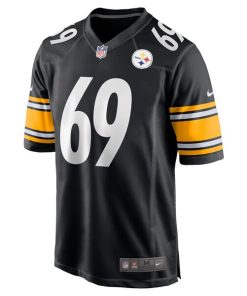 Alternative view of Domenique Davis Pittsburgh Steelers Nike  Game Jersey -  Black
