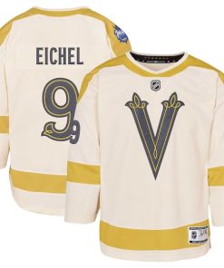 Jack Eichel Vegas Golden Knights Youth 2024 NHL Winter Classic Premier Player Jersey - Cream