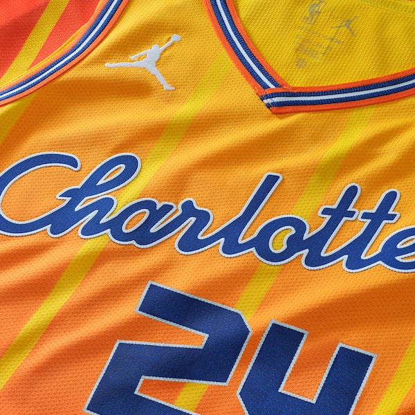LaMelo Ball Charlotte Hornets Jordan Brand Unisex 2025/26 Authentic Jersey - City Edition - Orange - Image 4