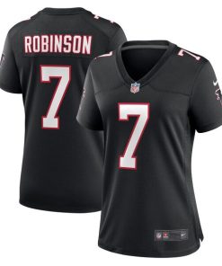 Bijan Robinson Atlanta Falcons Nike Women's Alternate Game Jersey - Black