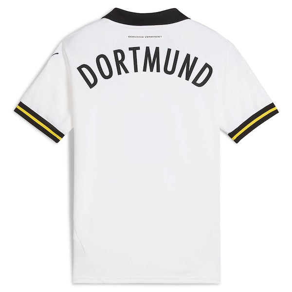 Borussia Dortmund Puma Youth 2024/25 Third Replica Jersey - White - Image 3