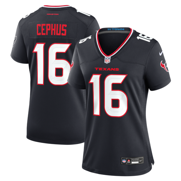 Quintez Cephus Houston Texans Nike Women's Team Game Jersey - Navy