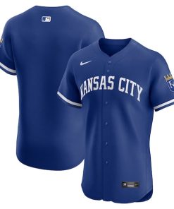 Alternative view of Kansas City Royals Nike Alternate 2 Elite Jersey - Royal/White/Light Blue