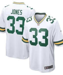 Aaron Jones Green Bay Packers Nike Game Player Jersey - White