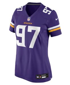 Alternative view of Javon Hargrave Minnesota Vikings Nike Women's Team Game Jersey -  Purple