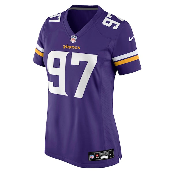 Javon Hargrave Minnesota Vikings Nike Women's Team Game Jersey - Purple - Image 2