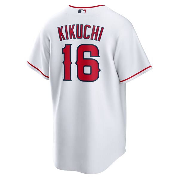 Yusei Kikuchi Los Angeles Angels Nike Home Replica Jersey - White - Image 3
