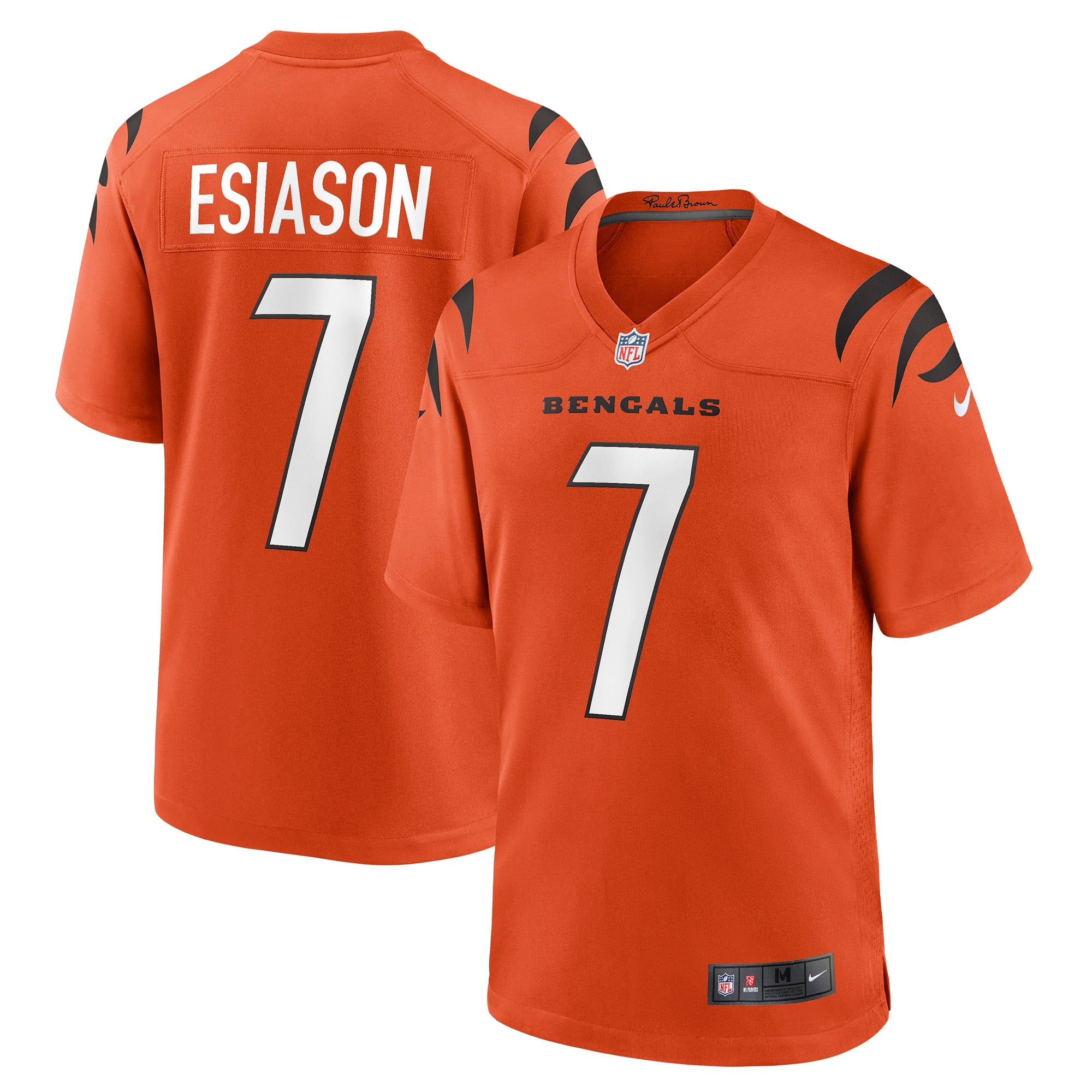 Boomer Esiason Cincinnati Bengals Nike Retired Player Jersey - Black/Orange - Image 5
