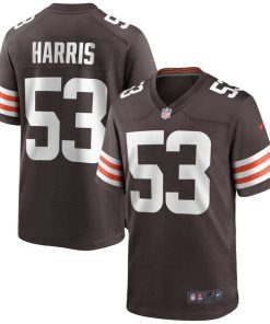 Nick Harris Cleveland Browns Nike Game Jersey - Brown