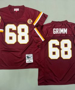 Russ Grimm Washington Redskins Authentic Throwback Retired Player Jersey