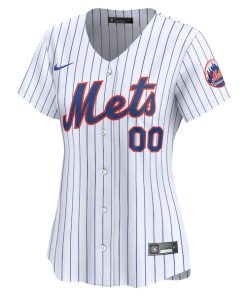 Alternative view of New York Mets Nike Women's Home Limited Custom Jersey - White