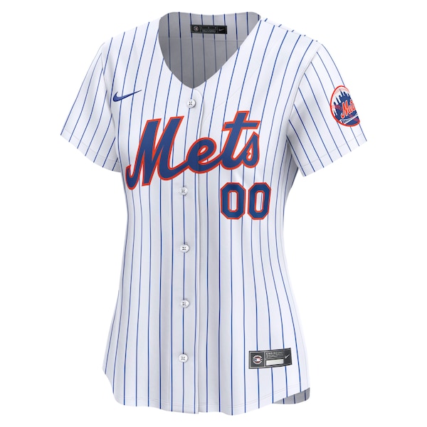 New York Mets Nike Women's Home Limited Custom Jersey - White - Image 2