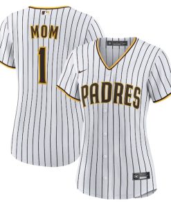 San Diego Padres Nike Women's #1 Mom Home Replica Jersey - White
